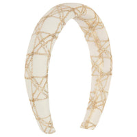 DIOR Polyamide Headbands Women's Ecru/Gold