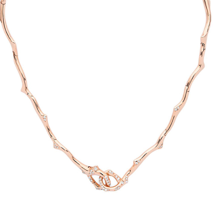 DIOR 18K Rose Gold Necklaces Women's Rose Gold