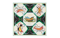 HERMES Silk Scarves Women's Multicolor