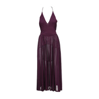 CELINE Slip Dresses Women's Burgundy