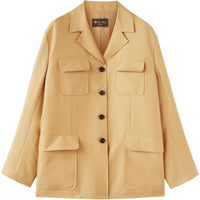 Loro Piana Matilde Single breasted Silk Jacket