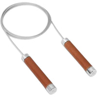 CELINE Casual Entertainment Non Countable Jump Ropes Unisex Aluminum Rope, Cow Leather Controller 3m Tawny