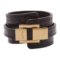 SAINT LAURENT Croc-effect Bracelet