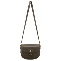 DIOR Bobby Grained Calfskin Crossbody Bag, Shoulder Bag Medium Size Women's Khaki