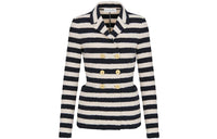 DIOR Quarterly New Products Jackets Women's Blue With White Lettering
