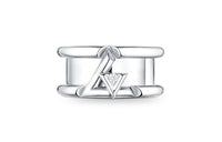 LOUIS VUITTON Lv Volt One Band Ring White Gold And Diamond