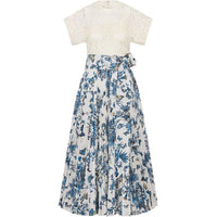 DIOR Short-Sleeved Dresses Women's White