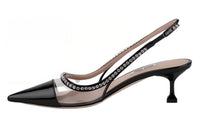 MIU MIU Slim Heel High Heels 5.5cm Women's Black