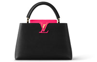 LOUIS VUITTON Capucines Taurillon Leather Shoulder Bag Crossbody Bag Handbag Medium Size Women's Black
