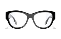CHANEL Oval Eyeglass Frames Women's