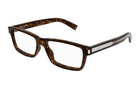 SAINT LAURENT Acetate Rectangular Eyeglass Frames Men's Tortoiseshell