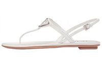 PRADA Cross Strap Sandals 'White' Women's