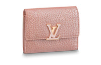 LOUIS VUITTON Capucines Taurillon Leather KapSin Wallet Extra Small Women's Pink