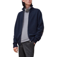 HERMES FW24 Jackets Coats Men's Ocean Blue