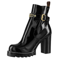 LOUIS VUITTON Star Trail Ankle Boots Women's Black