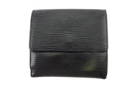 LOUIS VUITTON Epi Leather Wallet Unisex Black