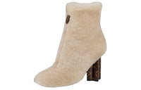 LOUIS VUITTON Ankle Boots Women's Light Umber