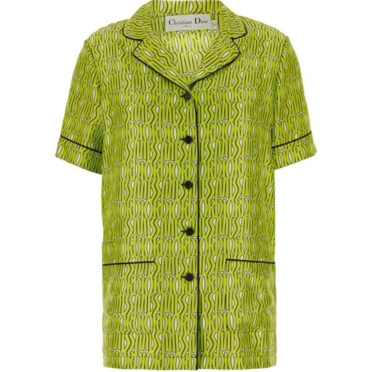 DIOR All Over Logo Printed Button Up Shirt