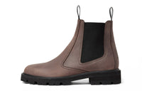 CELINE Short Chelsea Boots Men's Dark Brown