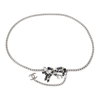 CHANEL 1990 2000s Bow embellished Chain Belt