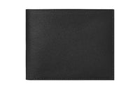 HERMES Citizen Twill Swift Calfskin Wallet Men's Black/Sky Blue/Orange