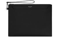 SAINT LAURENT Leather Tablet Bag Men's Black