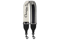 DIOR Embroidery Shoulder Strap Bag Straps Women's Black