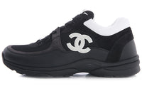 CHANEL Women's Cc Logo Sneaker 'Black White' Women's