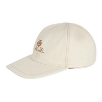 Loro Piana Cotton Linen Acetate Baseball Caps Men's Beige