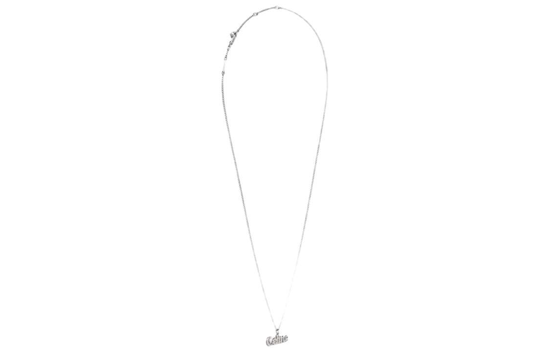 CELINE 925 Sterling Silver Necklaces Women's