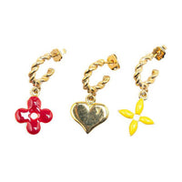 LOUIS VUITTON 2000-2024 Monogram Boucle Doreille Sweet Stud Costume Earrings