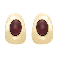 SAINT LAURENT Resin, Metal Earrings Unisex Red