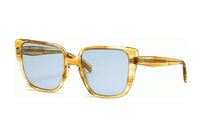 CELINE Acetate Irregular Shape Sunglasses Women's Yellow