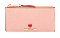 MIU MIU Madras Leather Clutch Women's Blue Orchid Pink
