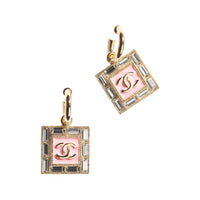 CHANEL Metal Earrings Women's Pink