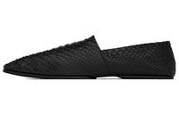SAINT LAURENT Python Loafers Men's Black