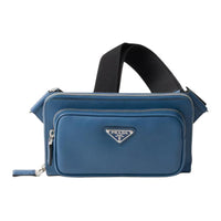 PRADA Re-Edition Leather Crossbody Bag Shoulder Bag Women's Air Force Blue