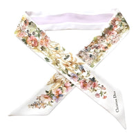 DIOR Polyamide Blend Silk Scarves Women's Pink