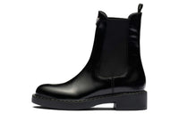 PRADA Brushed Leather Ankle Boots