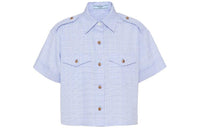 PRADA Shirts Women's Sapphire Blue