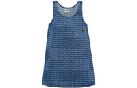 MIU MIU Logo-print Denim Minidress