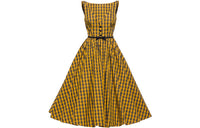 MIU MIU Sleeveless Dresses Women's Corn Yellow