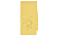 HERMES Knit Scarves Men Yellow