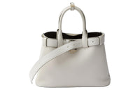 PRADA Leather Shoulder Bag Crossbody Bag Handbag Medium Size Women's White