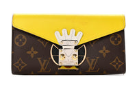 LOUIS VUITTON Coated Canvas Wallet Unisex Brown