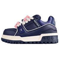 LOUIS VUITTON Trainer Maxi Skateboard Shoes Women's Low Top Blue