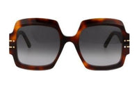 DIOR Square Sunglasses Women's Tortoiseshell