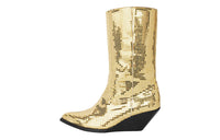 CELINE Ankle Boots Men Gold