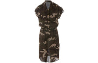 CELINE Short Sleeved Dresses Women's Green