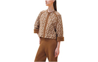 HERMES Jackets Coats Women's Caramel Brown